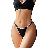 Avidlove Womens Underwear Cotton String Bikini Panties Ladies Low Rise Hipster Sexy High Cut Cheeky Underwear