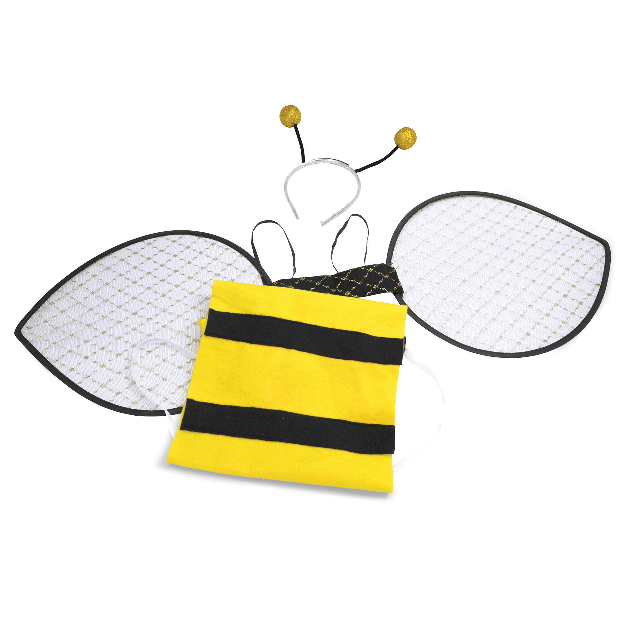 Bristol Novelty Costume Adult Bumble Bee Set, Womens, Yellow and Black, One Size