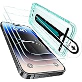 ESR 3 Pack for iPhone 14 Pro Max Screen Protector, [9H Hardness] [Military Grade Shatterproof] Tempered Glass Film with Flawless Fit Tray