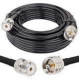 MOOKEERF PL-259 UHF CB Coax Cable 35FT, RG58 PL-259