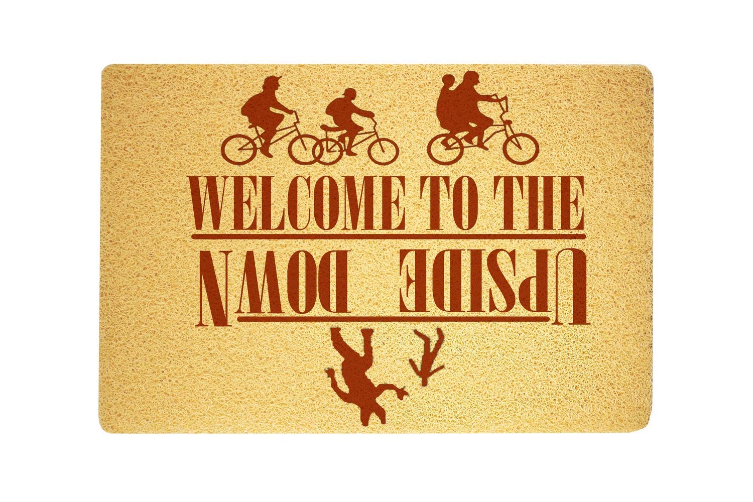 Amazon Com Welcome To The Upside Down Stranger Things Doormat Sweet Home Supplies Decor Accessories Unique Gift Handmade Present Idea Original Design Commercial Outside Inside Personalized Quotes Exterior Handmade