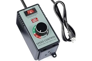 BOXYOUPING Adjustable 4000W AC Motor Speed Controller for Angle Grinder, Electric Drill, Polishing Machine & Fan - 110V, Variable Speed Control with Overload Protection, Voltage LED Display