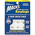 Ack's Pillow Soft Silicone Putty Ear Plugs 6 Pairs Value Pack (2 Packs