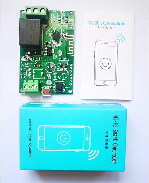 TISHITA Smart Home WiFi Mdulo de Rel de Interruptor Inteligente Inalmbrico APP Control Remoto 5V 12V