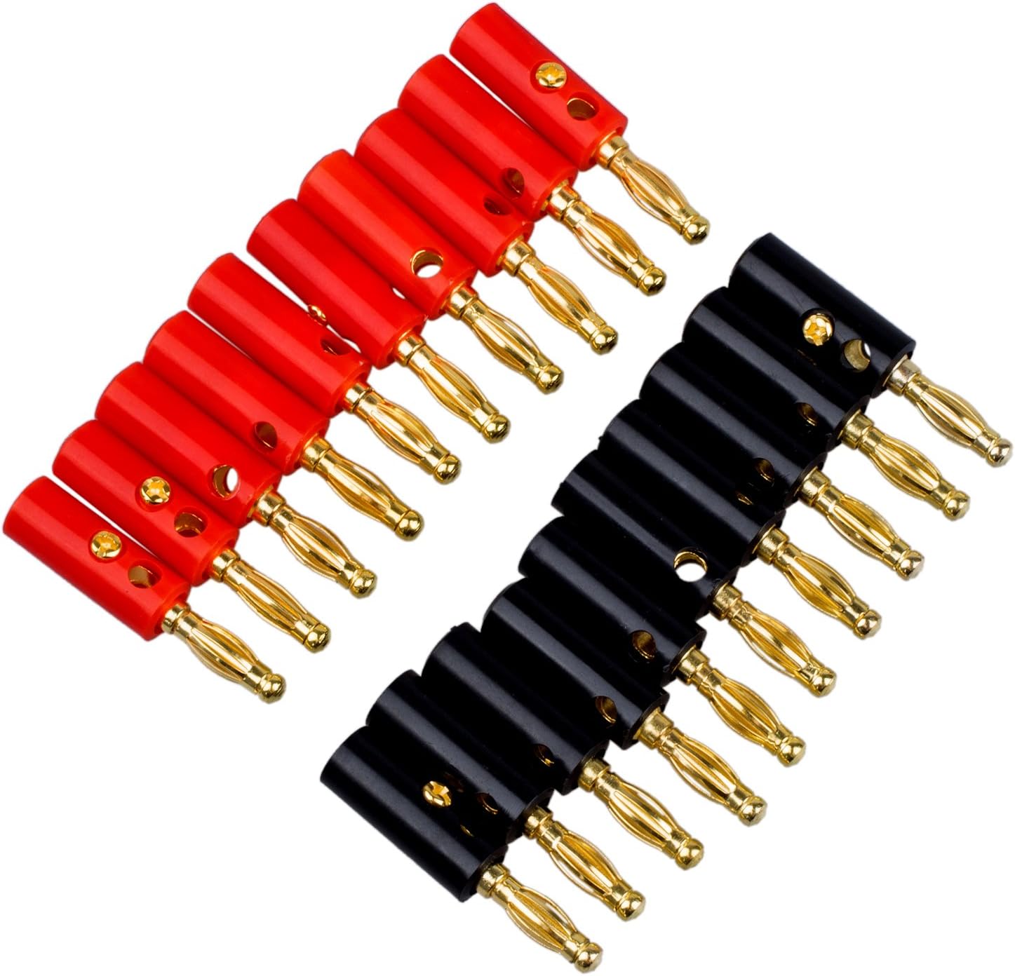 20X FICHE BANANE PRISE CONNECTEUR 4MM NOIR ROUGE METAL Amazon.fr Hightech