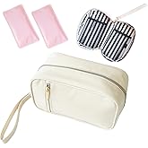 Breast Milk Cooler Travel Bag - Stylish Polyester Breastmilk Storage Bag Holds 6-8 Bags - Waterproof & Portable Breastmilk Cooler Bag w/ Included Ice Packs - Baby Essentials for Moms On-the-Go