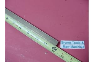 STONER METALS 1/2" x 1/2" C360 Brass Square BAR 12" Long Solid .50" Flat Mill Stock H02