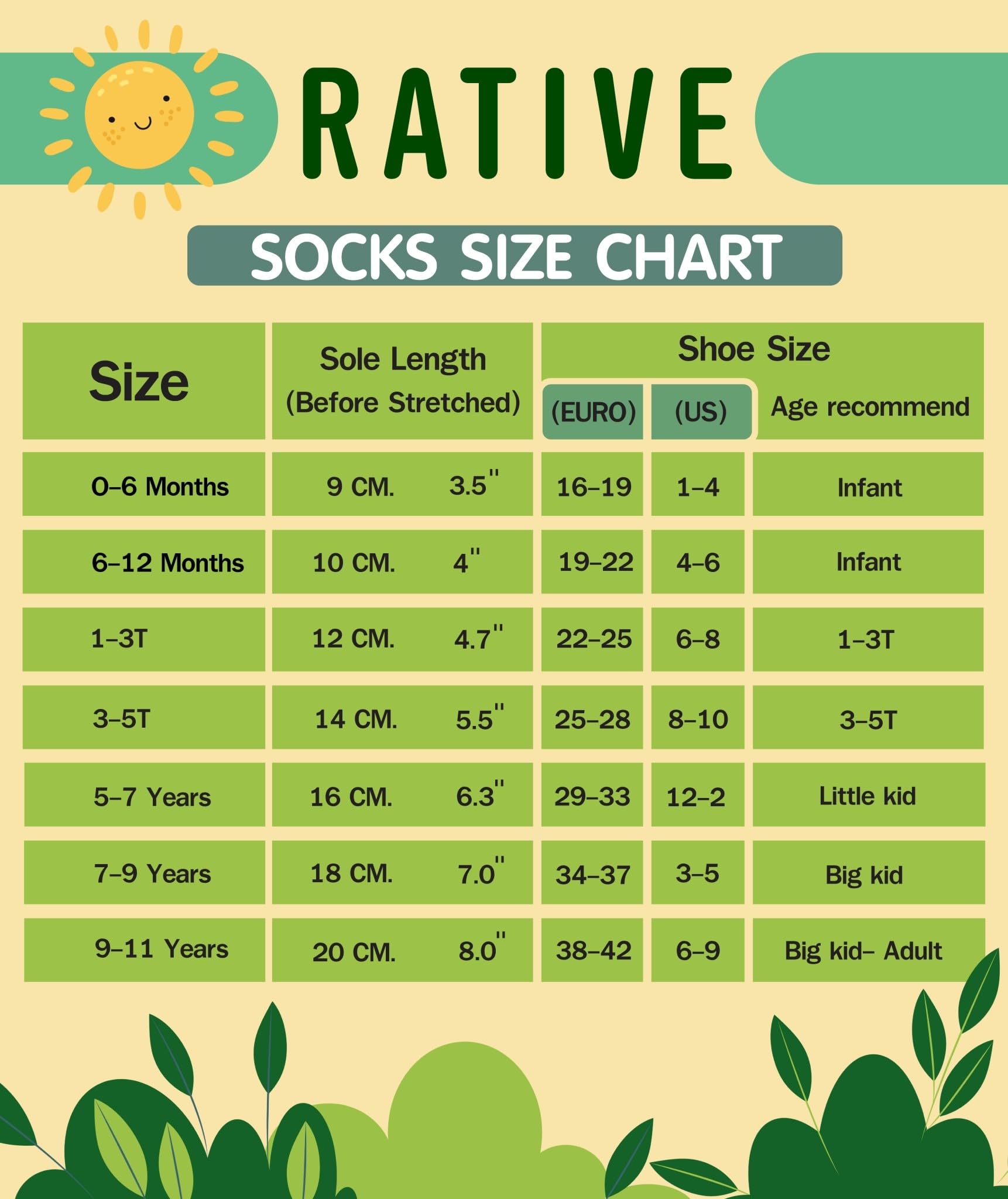 RATIVE Non Skid Anti Slip Crew Socks With Grips for Baby Infant Toddlers Kids Boys