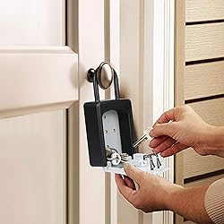 TOWOKE Key Lock Box For Outside - Weatherproof Lock
