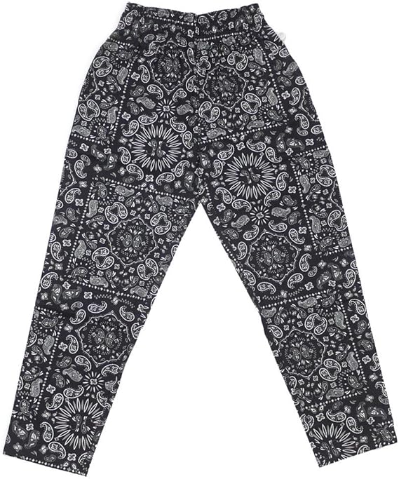 Amazon Co Jp Sサイズ クックマン Cookman Chef Pants シェフ パンツ Paisley Black ペイズリー ブラック メンズ レディース 服 ファッション小物