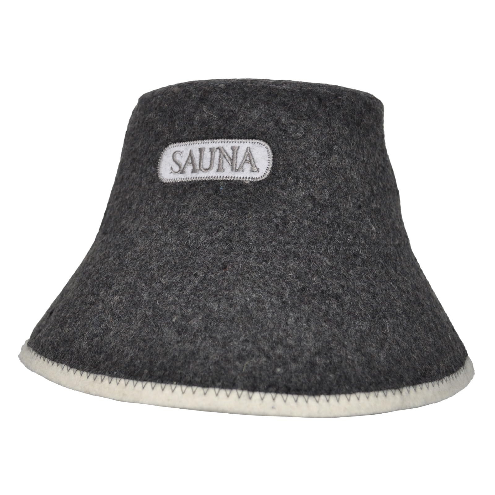 PRINZEPS Men's Sauna Hat - 100% Felt Headgear, Perfect for Sauna Gifts - Gray