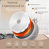 nuovva Casserole Dishes with Lid 4L 24cm Non Stick Oven Safe Grey view 3