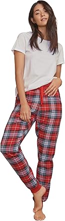 plus size plaid pajama pants