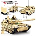 WW2 Army Tank, Inspired 99A 96B Main Battle Tank, 2 in 1 Military Tank, 2 Soldier Minifigures, Gifts for 7 8 9 10 12 Year Old Kids and Adults, Compatible with Lego Army Set, 893pcs