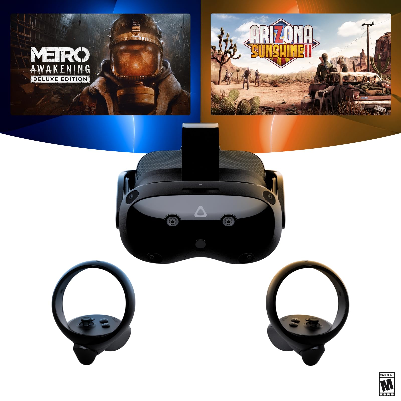 Photo 1 of HTC Vive Focus Vision — Mixed Reality and PC VR Headset + Controllers & PC VR Game Pack — Consumer Edition