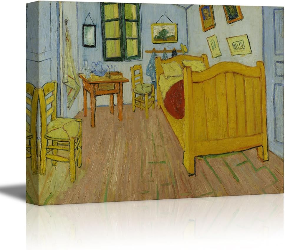 Amazon.com: wall26 The Bedroom by Vincent Van Gogh - Oil Painting