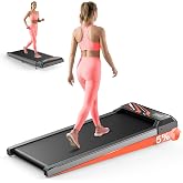 Under Desk Treadmill, Walking Mat with Incline pad, 2.5HP Portable Compact Treadmill for Home Office, Small Mini Walking Treadmill Pad with Remote &amp; 2 in 1 Led Display, 265 Lbs Weight Capacity-Black