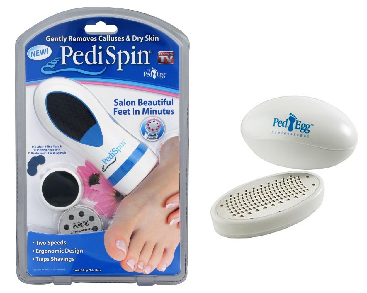 Pedi Spin Callus Remover + 1 Ped Egg + 1 Replacement Blade