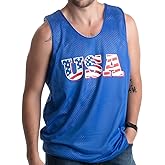 USA Mesh Reversible Tank Top | American Pride, Merica Unisex Patriot Party Tank