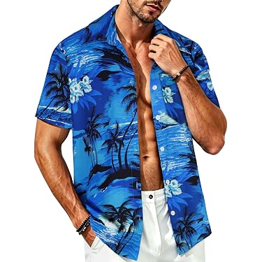 Amazon Best Sellers: Best Men's Novelty Button-Down Shirts