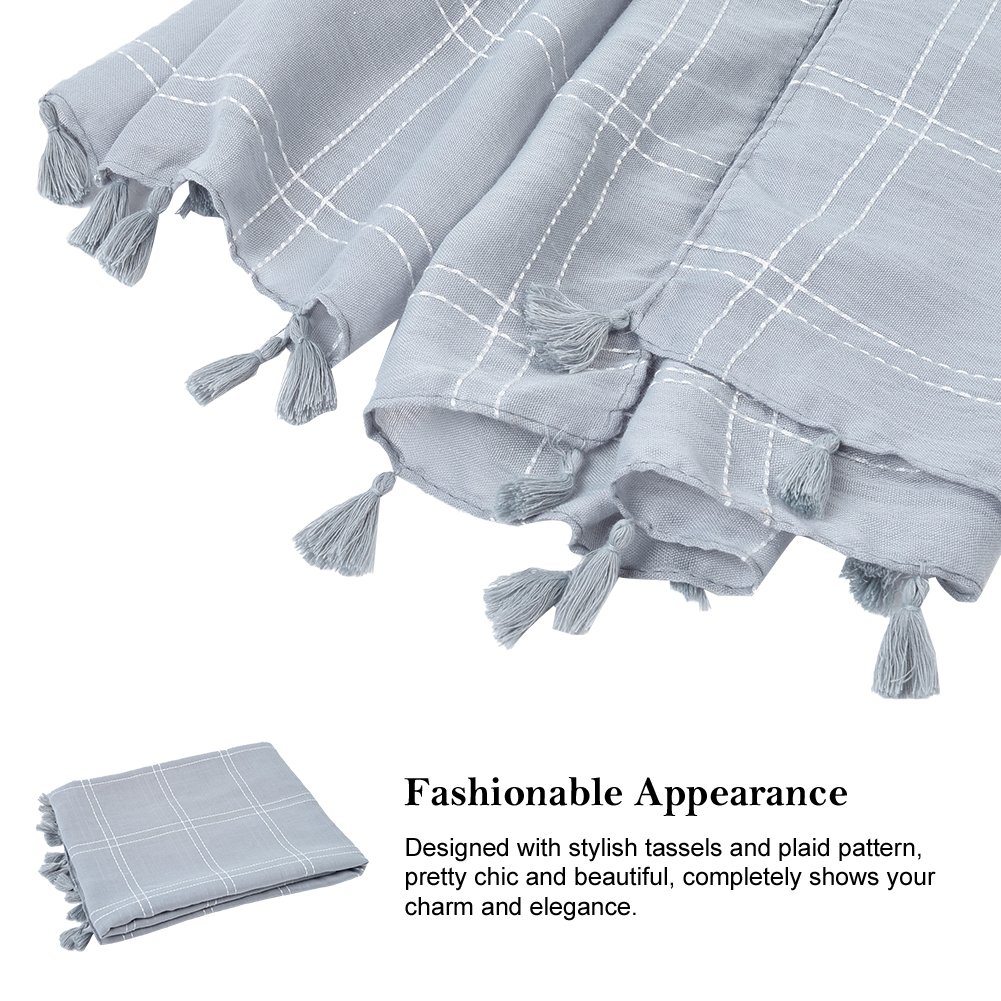 FITIBEST Bufanda de Invierno Elegante para Mujer larga suave Tartan Bufanda