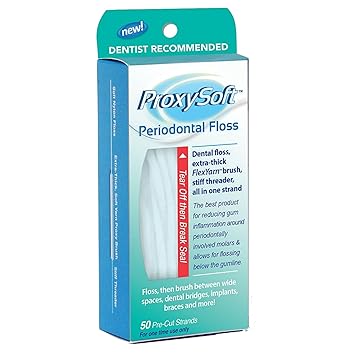 Amazon Com Dental Floss Threaders With Built In Thick Yarn Proxy