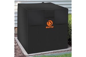 BIUTTIF Air Conditioner Cover for Outside Units - Central AC Winter Covers for Outside, Waterproof Anti-Hail Windproof Design 24x24x30 inches