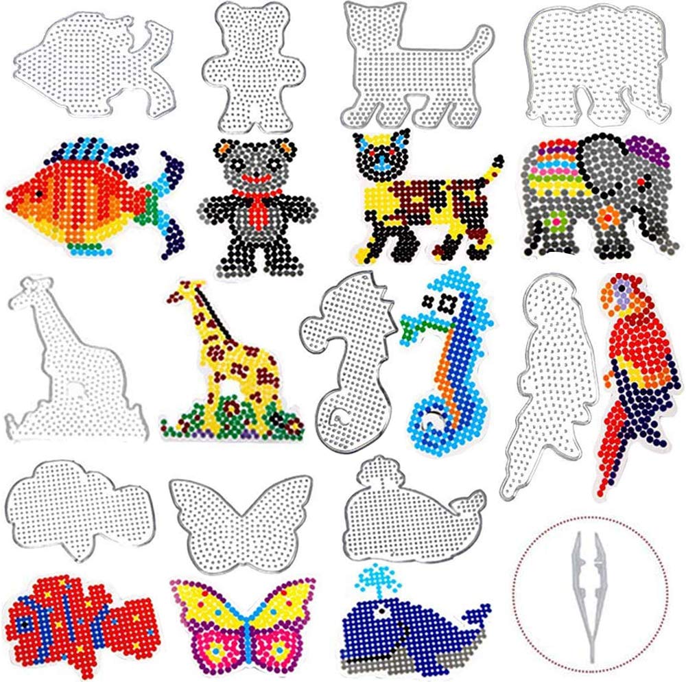 Buy Fuse Beads Boards Large Size 10 Pieces 5mm Large Clear Plastic