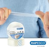 Rapesco 1807 Transparent Adhesive Tape Rolls 19 mm x 33 m Pack of 10 view 4