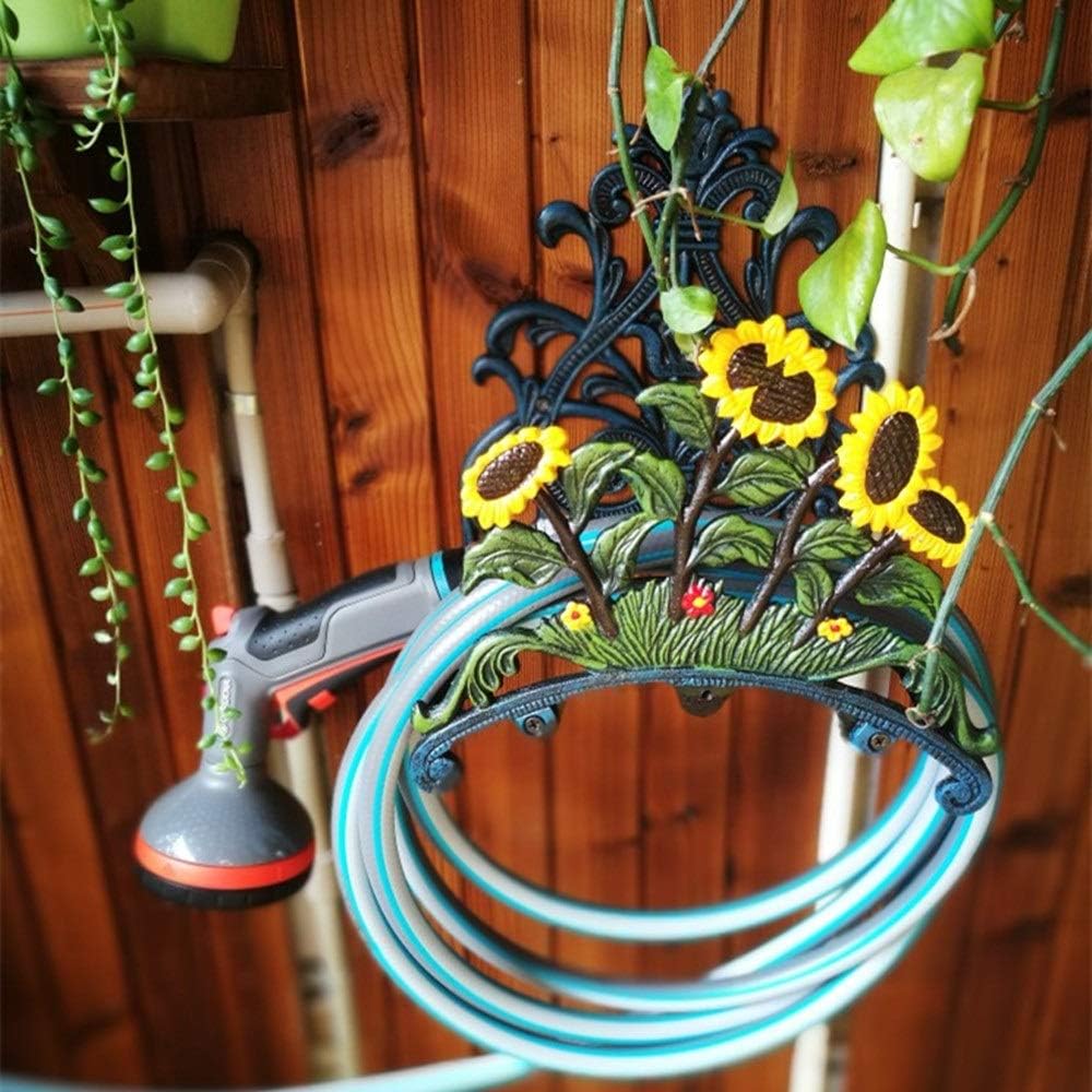 Water Hose Hanger Wall Mounted Sunflower Hose Butler Water Hose Holder