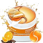 Aeryea Under Eye Patches with Vitamin C & Caffeine 30 Pairs for Dark Circles, Fine Lines and Puffiness, with Niacinamide Hydr