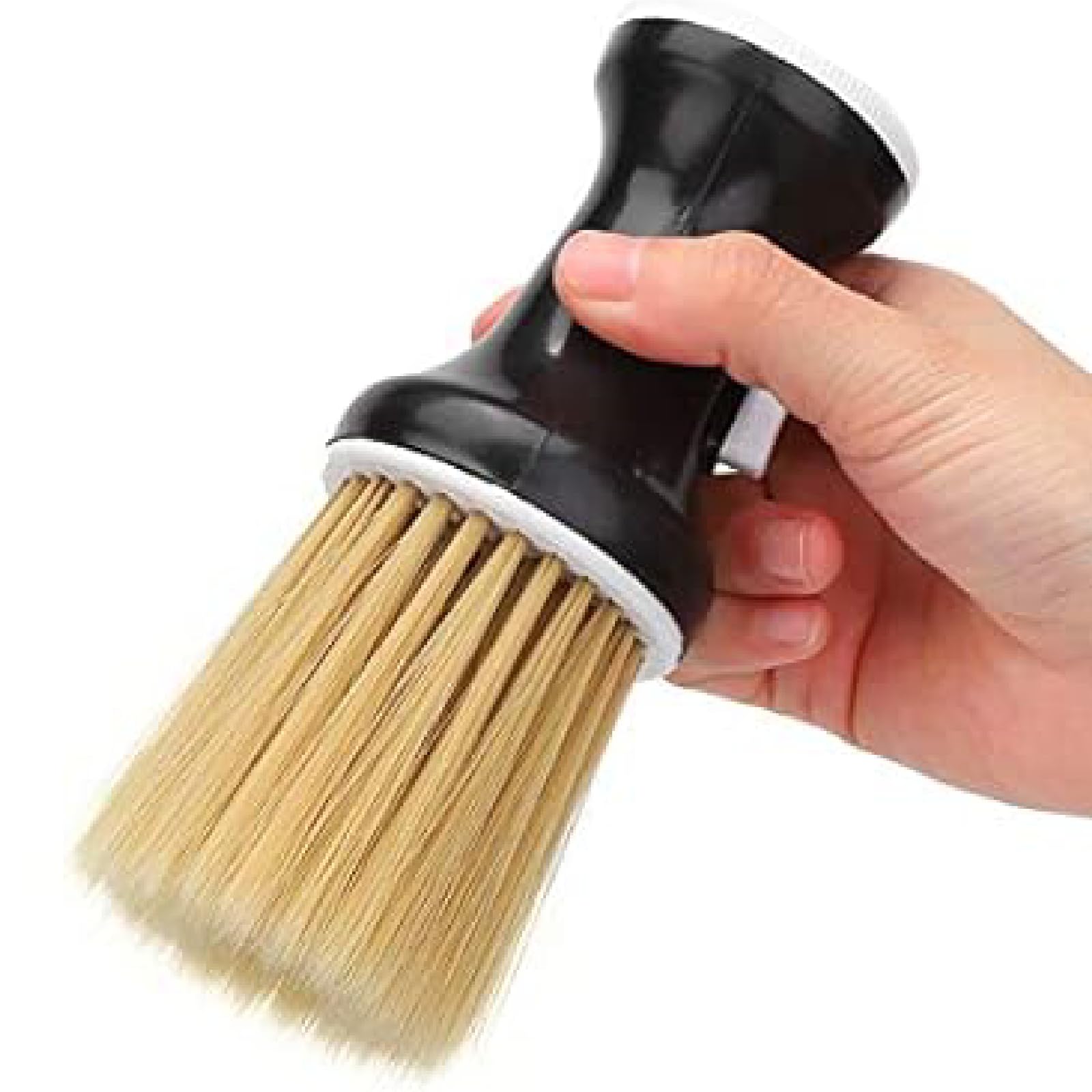 Hair Cleaning Brush, Hairdressing Powder Storage Styling Dust Cleaning Brush Soft Hair Neck Duster Hair Sweep Brush for Barber Shop and Household(1#)