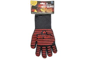 Ove Glove BBQ Superior Heat & Flame Protection- Extended Wrist for Additional Safety- Outdoor Cooking, Grilling, Barbeque