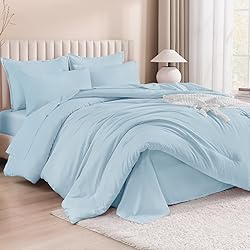 Litanika Comforter King Size Set Light Blue - 7
