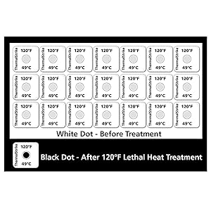 Bed Bug Thermal Dot Stickers - 21 Pack