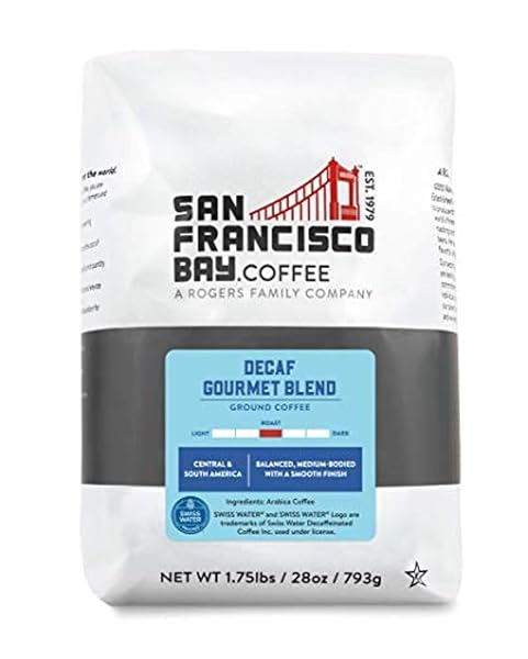 SAN FRANCISCO BAY GROUND COFFEE – DECAF GOURMET BLEND (28OZ BAG), MEDIUM ROAST, SWISS WATER PROCESSED