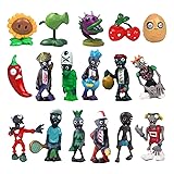 JHESAO 17 PCS Plants PVZ Toys Set Zombies Figurines