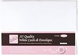 Anita's Plain Blank Cards & Envelopes A5 White Pack 25