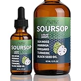 Soursop Liquid Drops with Sea Moss, Turmeric, Moringa & Black Seed Oil | 9-in-1 Herbal Supplement for Immune Support & Energy