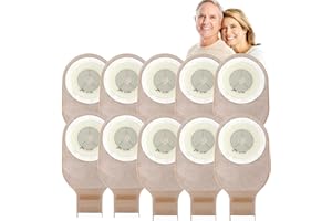 AGTHYUVE 20 PCS Colostomy Bags, Ostomy Supplies, Drainable One-Piece Ostomy Pouches for Ileostomy Care, 15-60mm Cut-to-Fit, Leak-Proof & Skin-Friendly for Daily Comfort