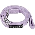 Puppia Two Tone Dog Lead Strong Durable Comfortable Grip Walking Training Leash for Small & Medium Dog, Violet, Large