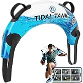 Tidal Tank Tube - The Original Aqua Bag - Water Weight Bag up to 79 lbs - Adjustable Workout Sand Bags Weights Alternative - Portable Sandbag Fitness Equipment Set, Home Exercise Gym - Including App