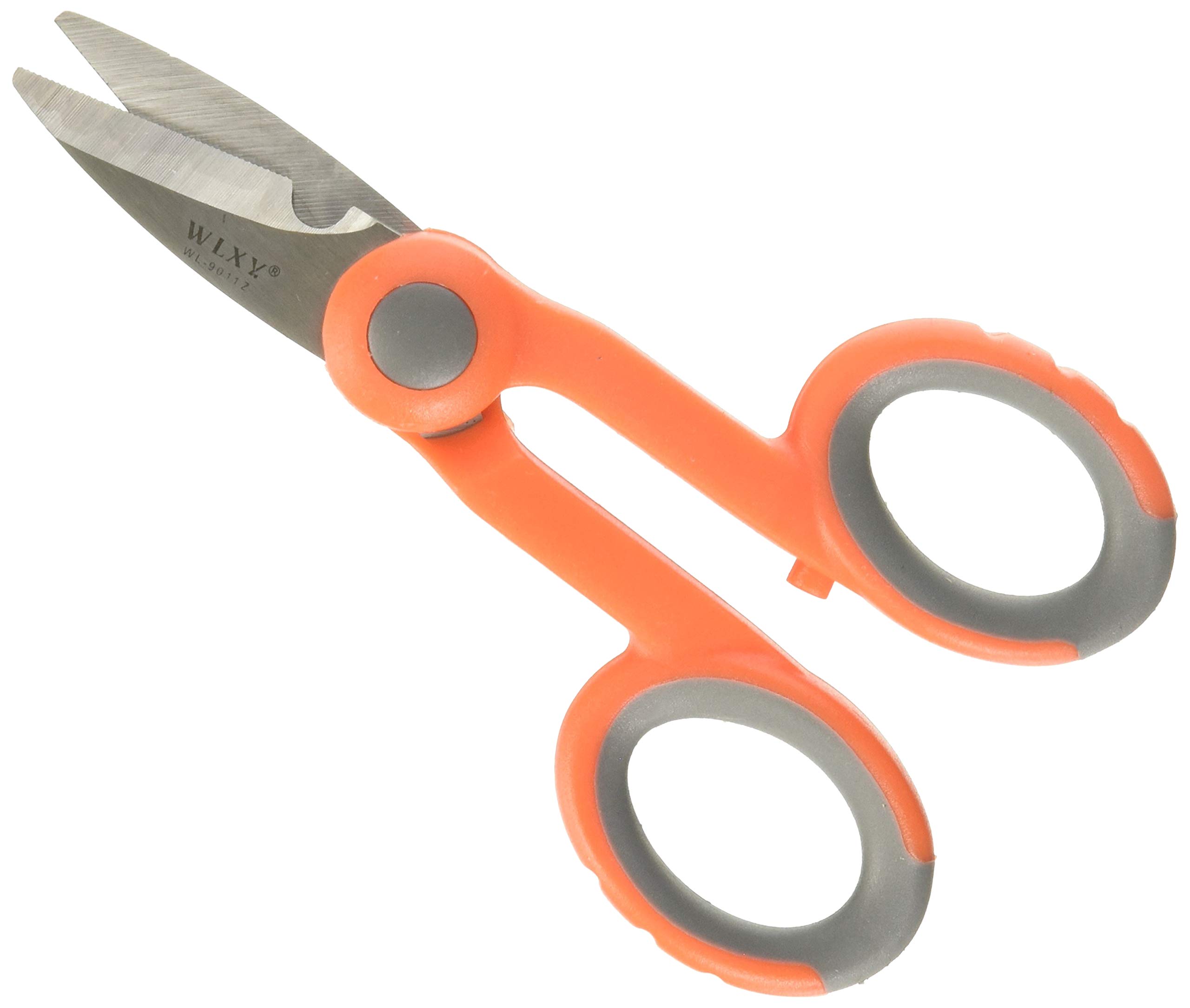 KELUSHI Modern Silver Stainless Molybdenum Vanadium Scissors for Soft Cable, Wire, Insulation Materials, Cable Tie and More