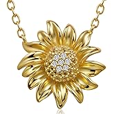 VANGAU 925 Sterling Silver Platinum Plated Star Necklace for Women - Cubic Zirconia Celestial Pendant Hypoallergenic Jewelry Gift for Birthday Anniversary