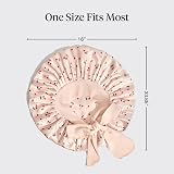 Kitsch XL Satin Bonnet for Sleeping Cherry Print - Adjustable Tie Band view 4