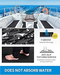 OCEANBROAD Self-Adhesive 96''x16'' Boat Flooring