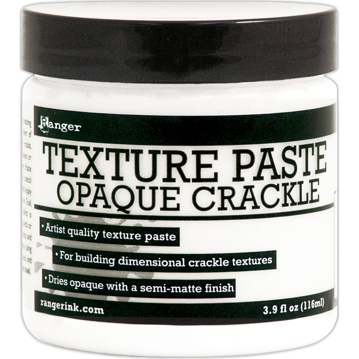Ranger RGRINK.57505 Texture Paste Opaque Crackle - Create Stunning Cracked Paint Effects for Art & Crafts