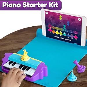 Shifu Plugo Tunes - Piano Learning Kit Musical STEAM Toy for Ages 5-10 - Educational Music Instruments Gift for Boys & Girls (App Based)
