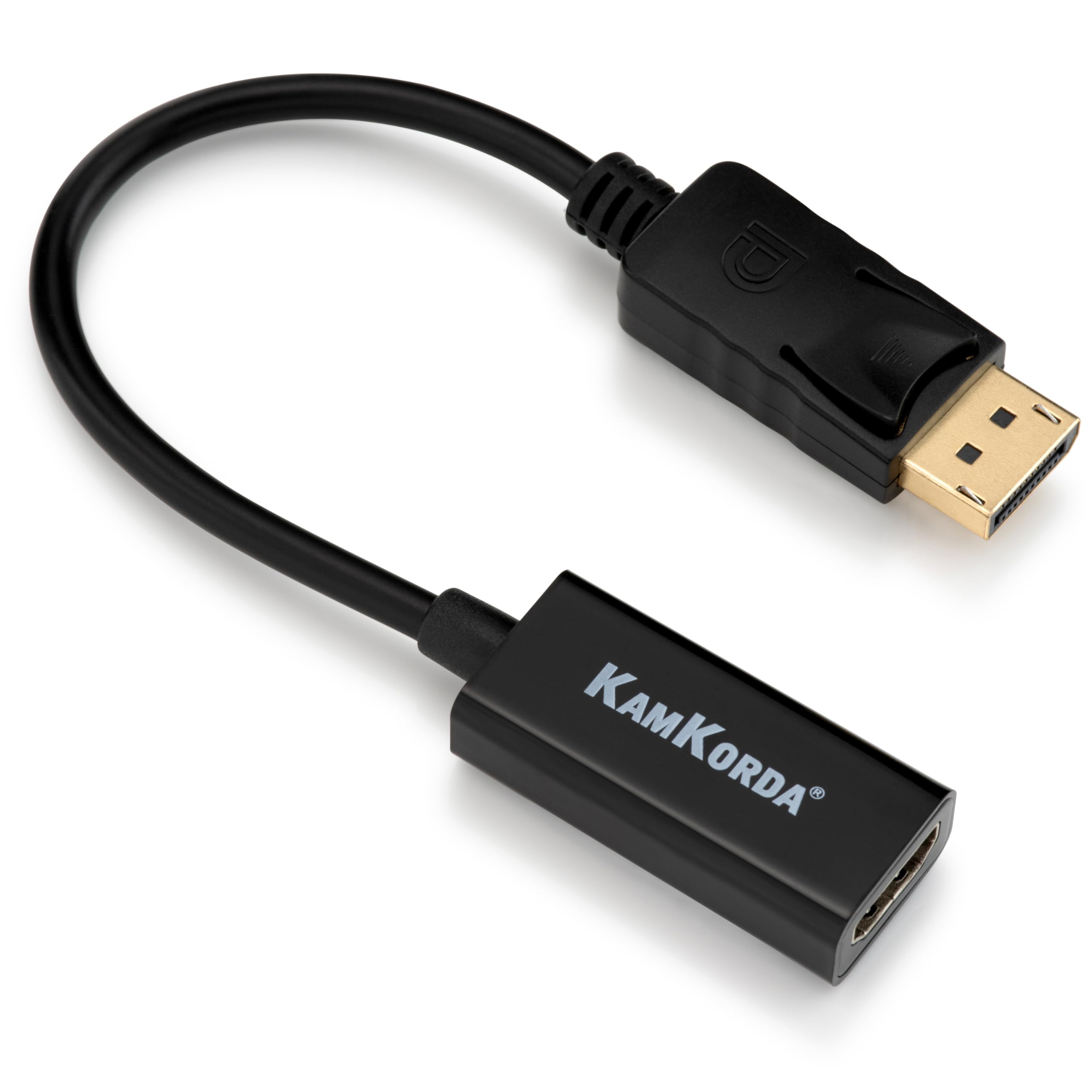 DisplayPort to HDMI Adapter 4K@30Hz, DP to HDMI Converter, Male to Female Cable, Plug & Play for PC, Laptop, Monitor