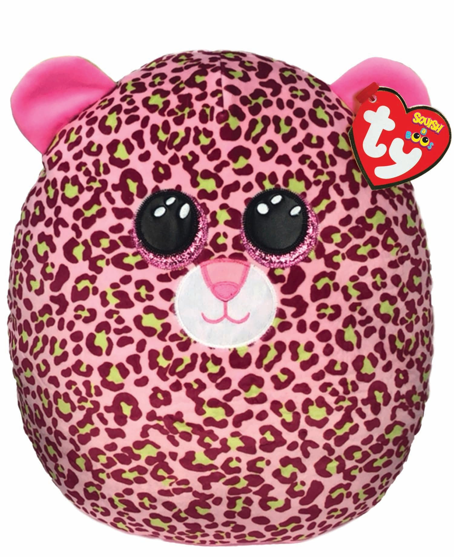 Ty UK Ltd 39199 Lainey Squishaboo 14" Leopard Leopard-Squish-A-Boo-14, Multicoloured